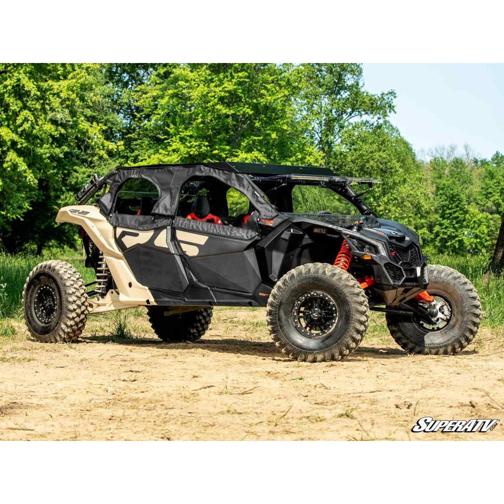 SuperATV Can - Am Maverick X3 MAX Primal Soft Cab Enclosure Upper Doors - MojoMotoSport.com