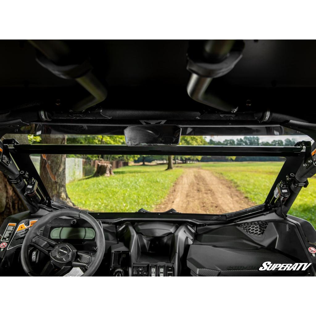 SuperATV Can - Am Maverick X3 MaxDrive Power Flip Windshield - MojoMotoSport.com