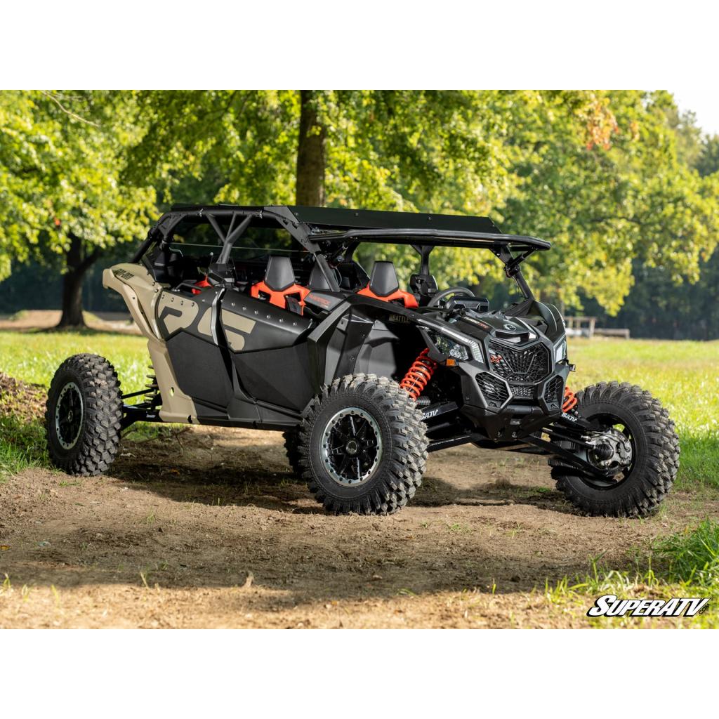 SuperATV Can - Am Maverick X3 MaxDrive Power Flip Windshield - MojoMotoSport.com