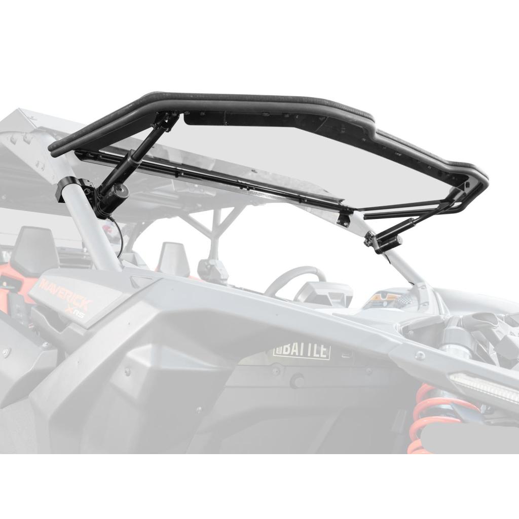 SuperATV Can - Am Maverick X3 MaxDrive Power Flip Windshield - MojoMotoSport.com