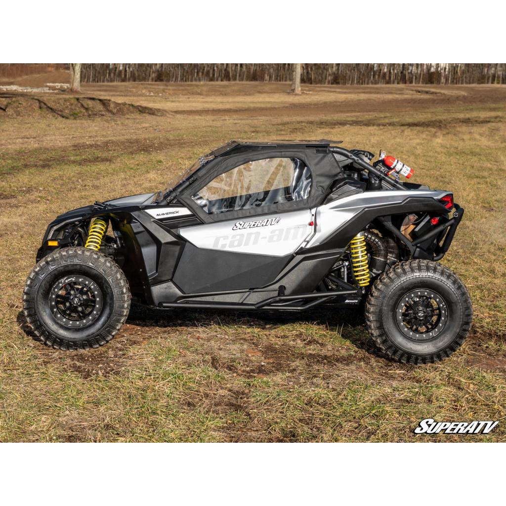 SuperATV Can - Am Maverick X3 Primal Soft Cab Enclosure Upper Doors - MojoMotoSport.com