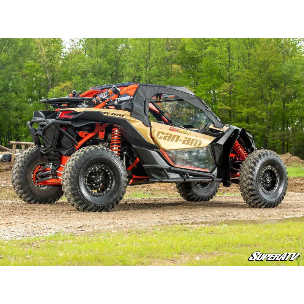 SuperATV Can - Am Maverick X3 Primal Soft Cab Enclosure Upper Doors - MojoMotoSport.com