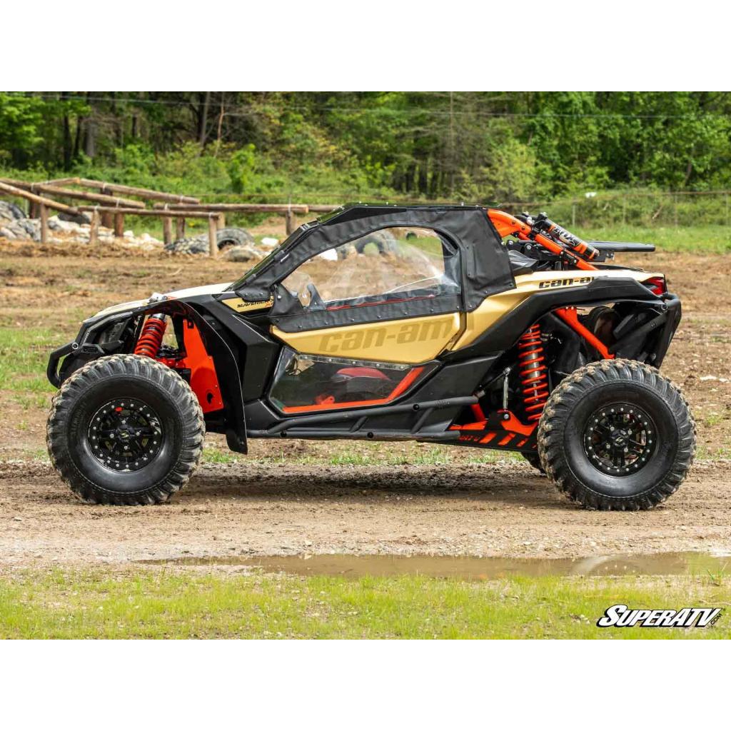 SuperATV Can - Am Maverick X3 Primal Soft Cab Enclosure Upper Doors - MojoMotoSport.com