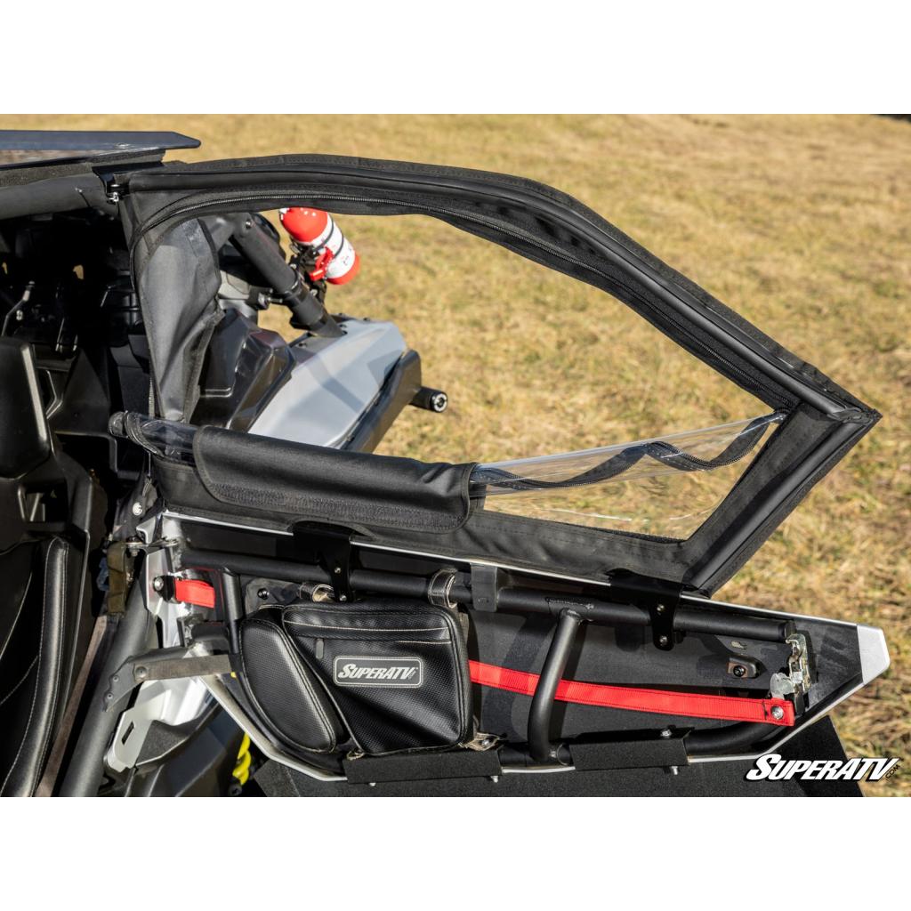 SuperATV Can - Am Maverick X3 Primal Soft Cab Enclosure Upper Doors - MojoMotoSport.com