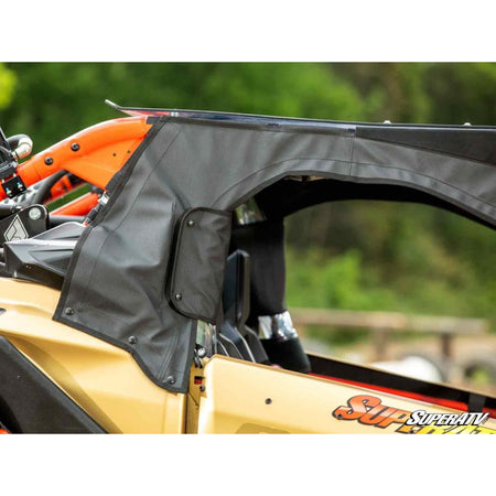 SuperATV Can - Am Maverick X3 Primal Soft Cab Enclosure Upper Doors - MojoMotoSport.com