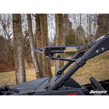SuperATV Can - Am Maverick X3 Scratch - Resistant Flip Windshield - MojoMotoSport.com