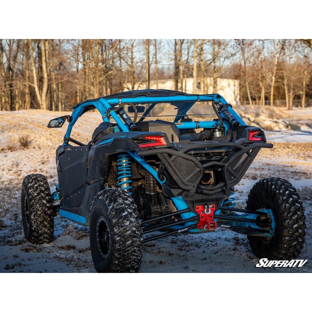 SuperATV Can - Am Maverick X3 Scratch - Resistant Rear Windshield - MojoMotoSport.com