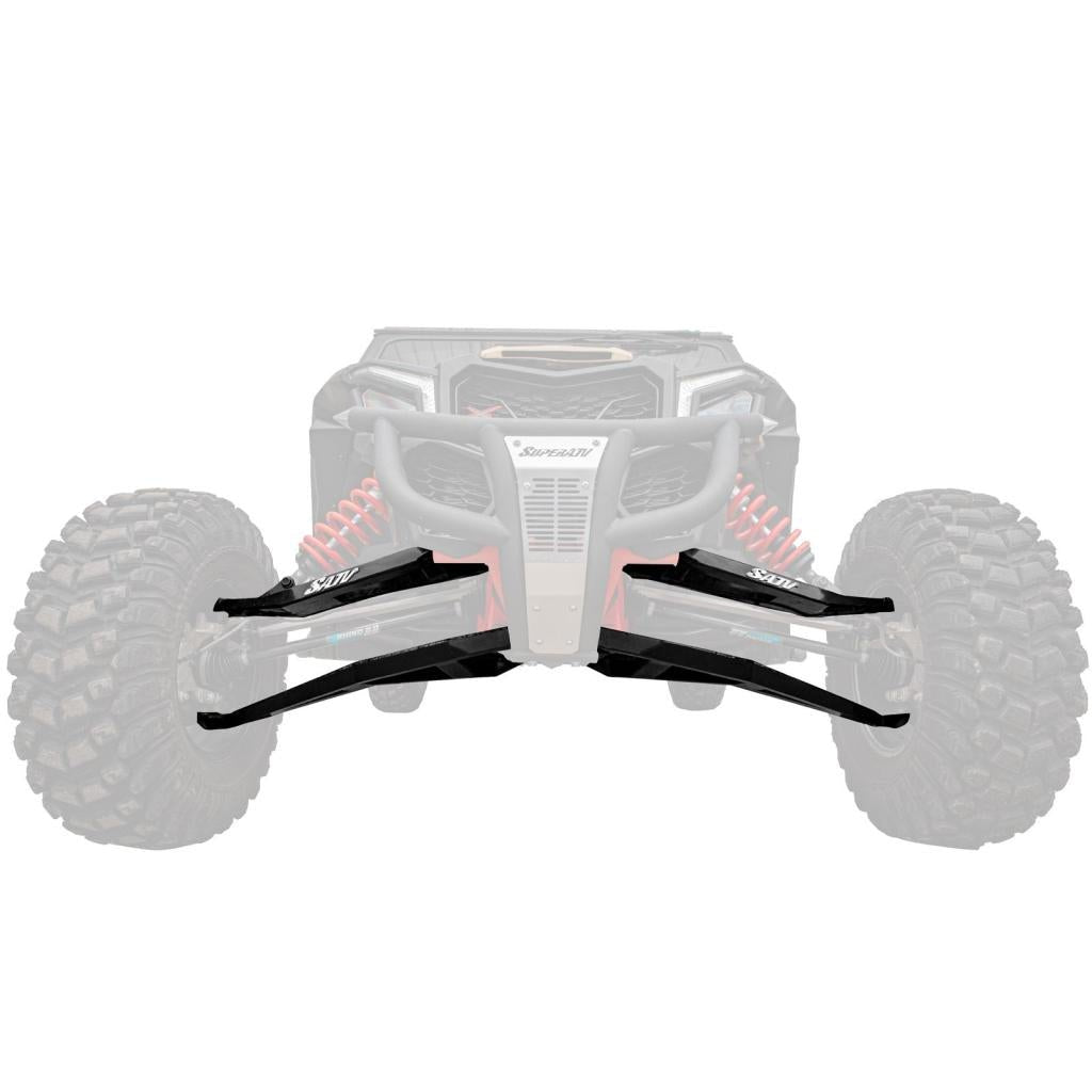 SuperATV Can - Am Maverick X3 Sidewinder A - Arms—1.5" Forward Offset - MojoMotoSport.com