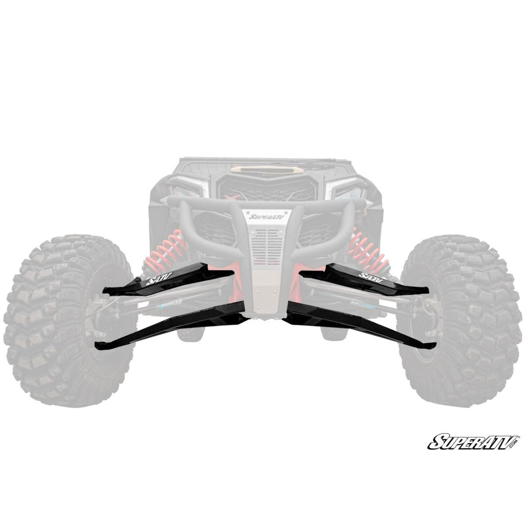 SuperATV Can - Am Maverick X3 Sidewinder A - Arms—1.5" Forward Offset - MojoMotoSport.com