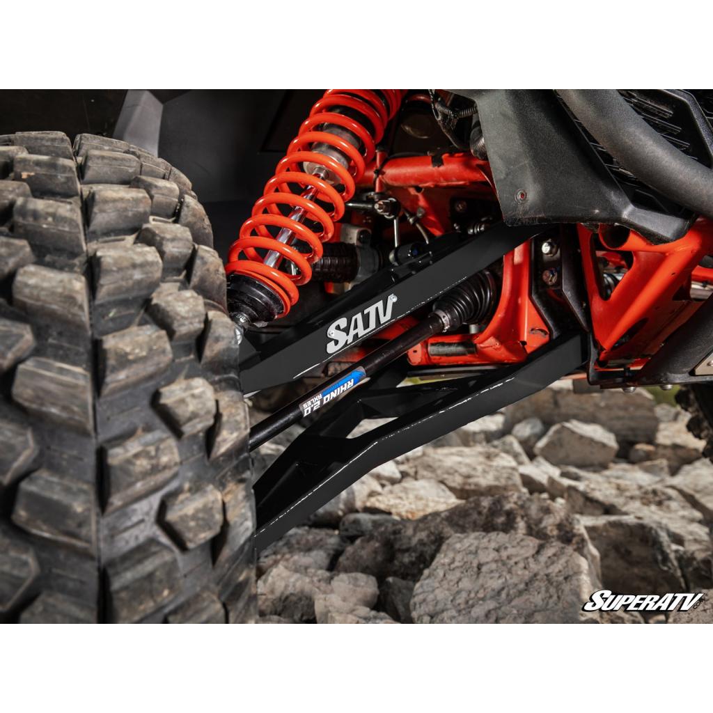 SuperATV Can - Am Maverick X3 Sidewinder A - Arms—1.5" Forward Offset - MojoMotoSport.com