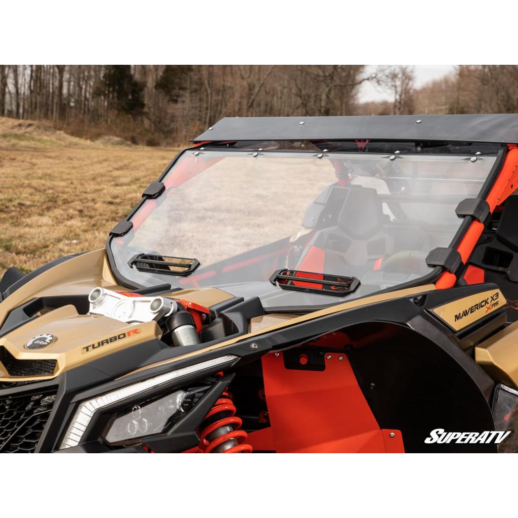 SuperATV Can - Am Maverick X3 Vented Full Windshield - MojoMotoSport.com