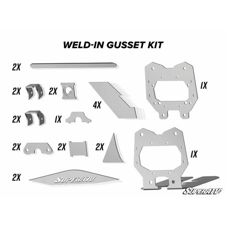 SuperATV Can - Am Maverick X3 Weld - In Gusset Kit - MojoMotoSport.com
