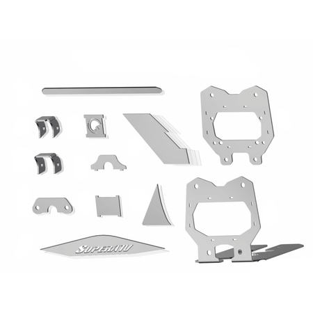 SuperATV Can - Am Maverick X3 Weld - In Gusset Kit - MojoMotoSport.com