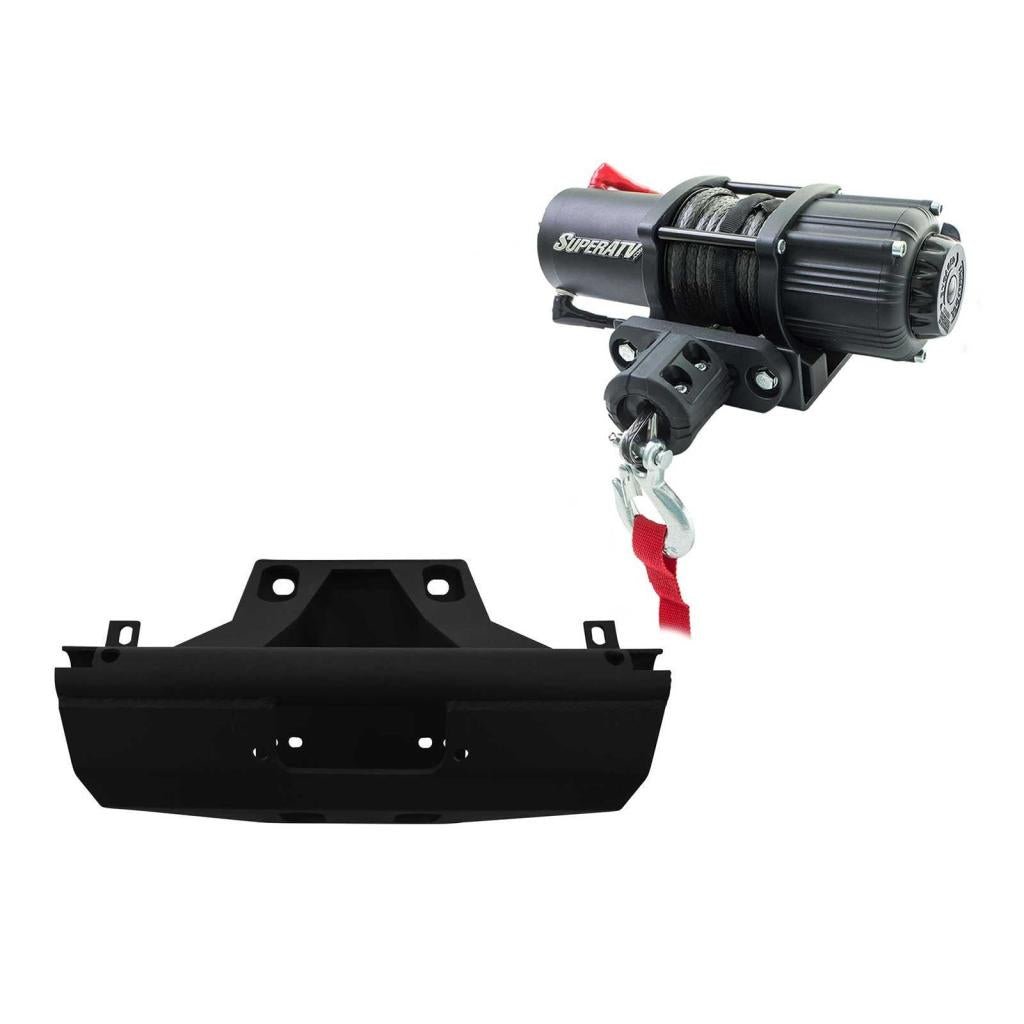 SuperATV Can - Am Maverick X3 Winch Mount Plate Kit - MojoMotoSport.com
