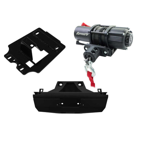 SuperATV Can - Am Maverick X3 Winch Mount Plate Kit - MojoMotoSport.com