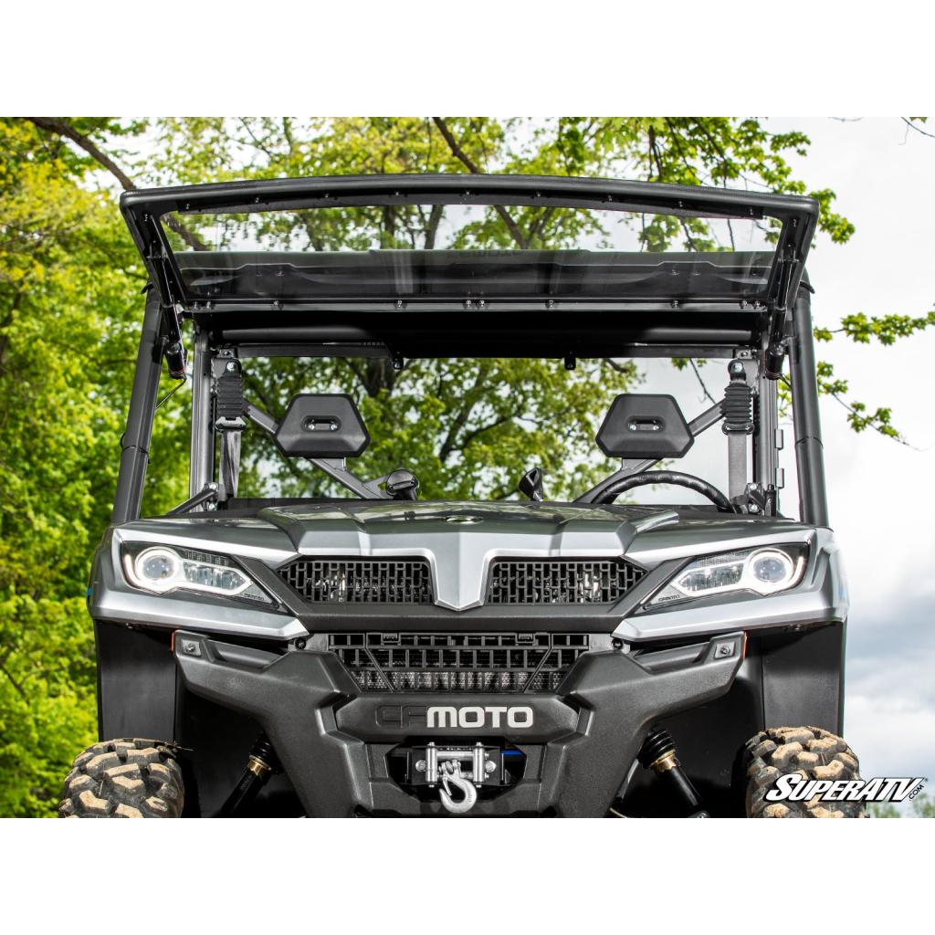 SuperATV CFMOTO UForce 1000 MaxDrive Power Flip Windshield - MojoMotoSport.com