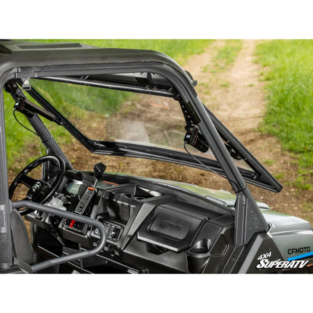 SuperATV CFMOTO UForce 1000 MaxDrive Power Flip Windshield - MojoMotoSport.com