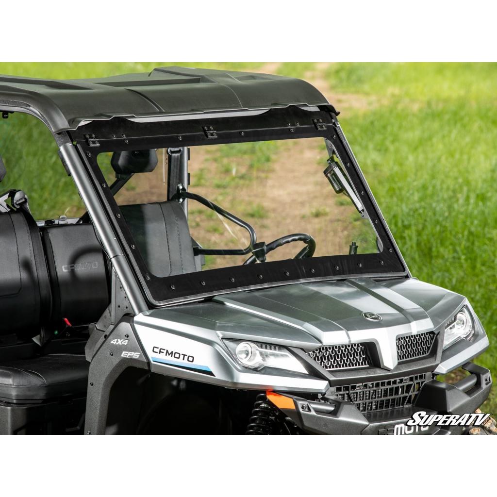 SuperATV CFMOTO UForce 1000 MaxDrive Power Flip Windshield - MojoMotoSport.com