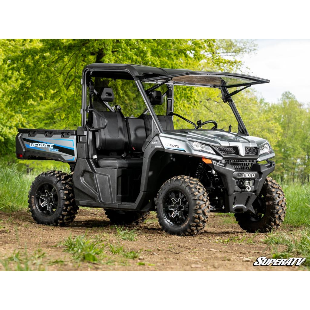SuperATV CFMOTO UForce 1000 MaxDrive Power Flip Windshield - MojoMotoSport.com