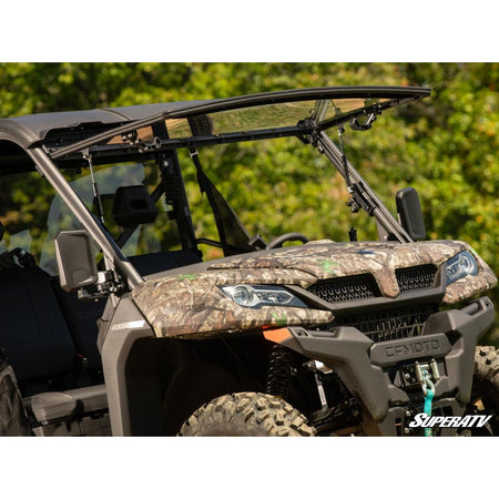 SuperATV CFMOTO UForce 1000 Scratch Resistant Flip Windshield - MojoMotoSport.com