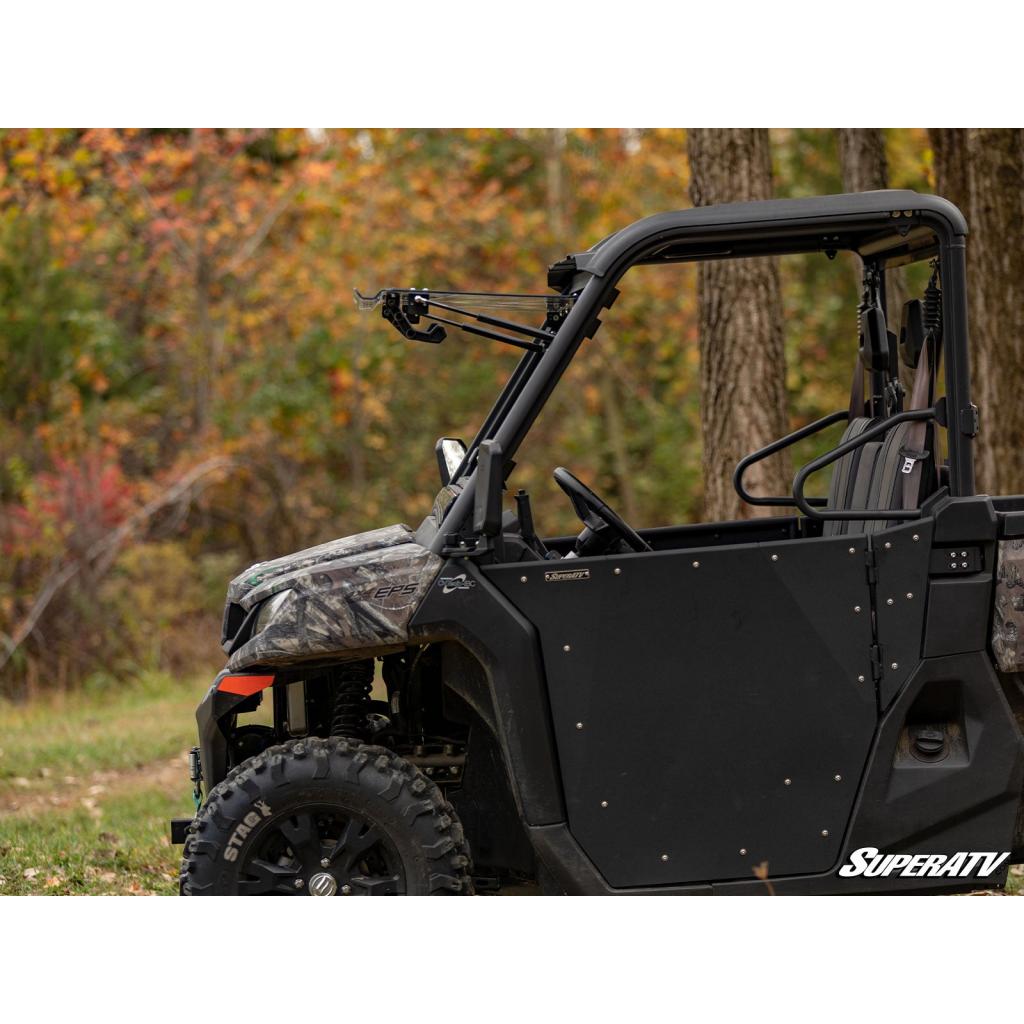 SuperATV CFMOTO UForce 1000 Scratch Resistant Flip Windshield - MojoMotoSport.com