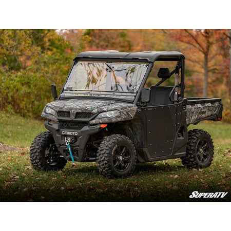 SuperATV CFMOTO UForce 1000 Scratch Resistant Flip Windshield - MojoMotoSport.com