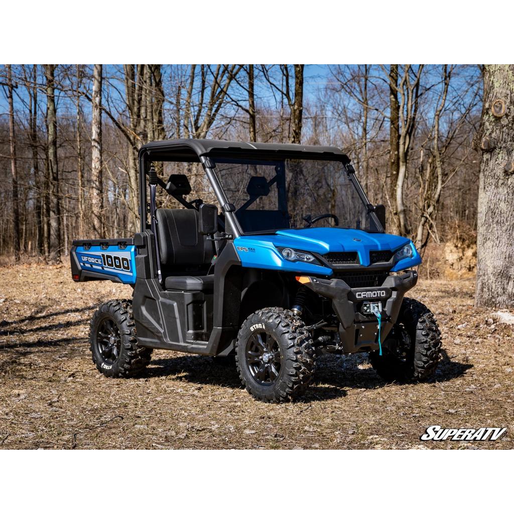 SuperATV CFMOTO UForce 1000 Scratch Resistant Full Windshield - MojoMotoSport.com