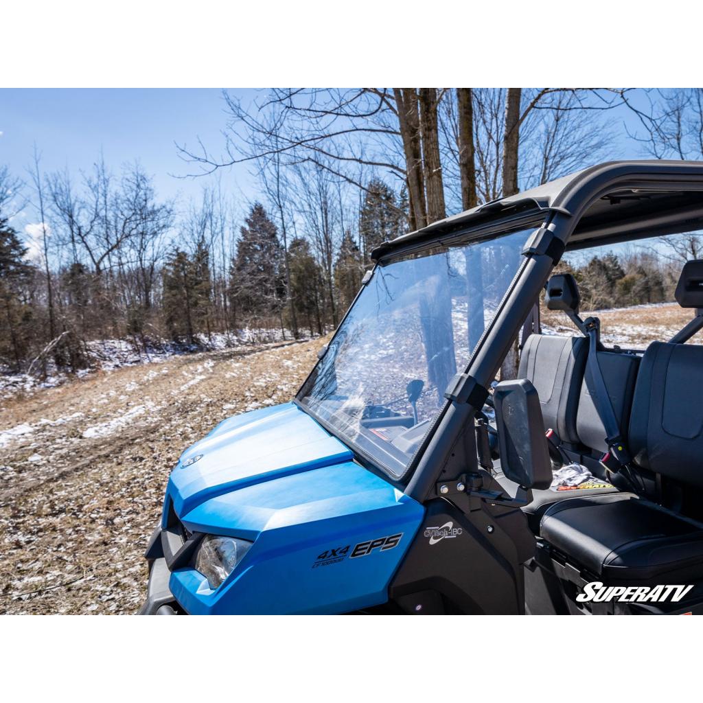 SuperATV CFMOTO UForce 1000 Scratch Resistant Full Windshield - MojoMotoSport.com