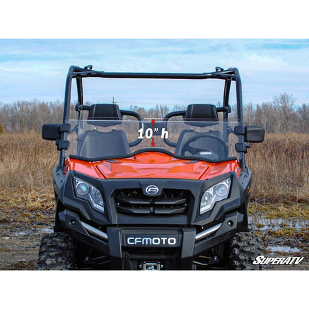 SuperATV CFMOTO UForce 500 Scratch - Resistant Half Windshield - MojoMotoSport.com