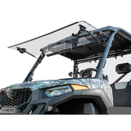 SuperATV CFMOTO UForce 600 Scratch Resistant Flip Windshield - MojoMotoSport.com