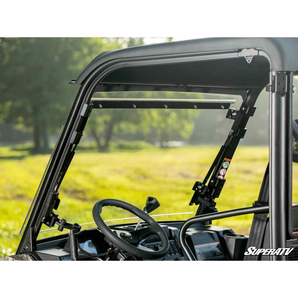 SuperATV CFMOTO UForce 600 Scratch Resistant Flip Windshield - MojoMotoSport.com