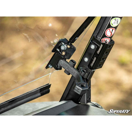 SuperATV CFMOTO UForce 600 Scratch Resistant Flip Windshield - MojoMotoSport.com