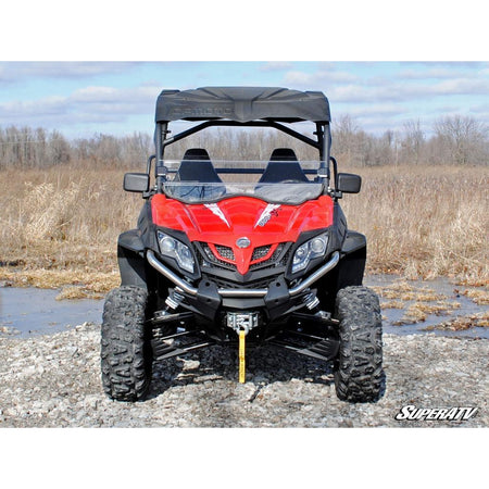 SuperATV CFMOTO ZForce 800 Scratch - Resistant Half Windshield - MojoMotoSport.com