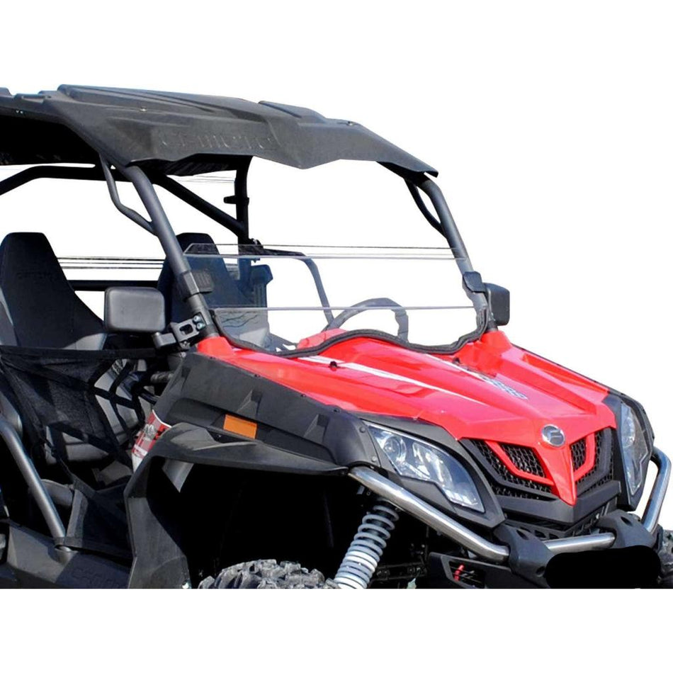 SuperATV CFMOTO ZForce 800 Scratch - Resistant Half Windshield - MojoMotoSport.com
