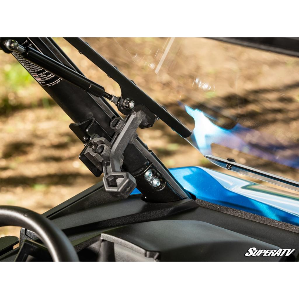 SuperATV CFMOTO ZForce 800 Trail Scratch - Resistant Flip Windshield - MojoMotoSport.com