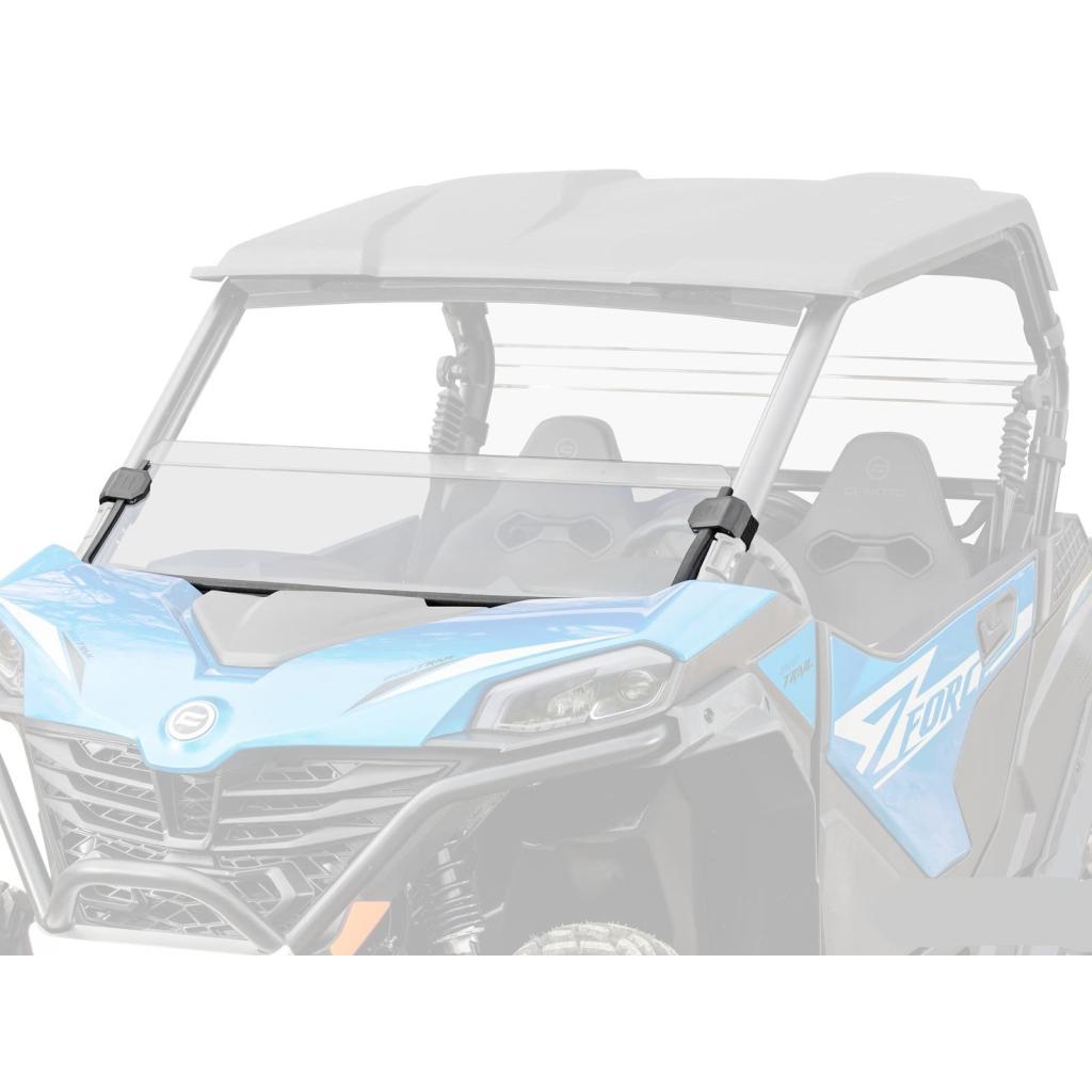 SuperATV CFMOTO ZForce 800 Trail Scratch - Resistant Half Windshield - MojoMotoSport.com