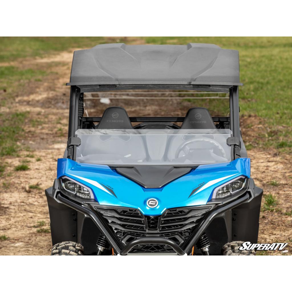 SuperATV CFMOTO ZForce 800 Trail Scratch - Resistant Half Windshield - MojoMotoSport.com
