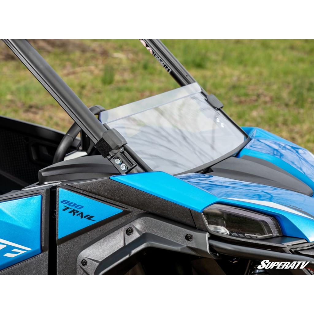 SuperATV CFMOTO ZForce 800 Trail Scratch - Resistant Half Windshield - MojoMotoSport.com