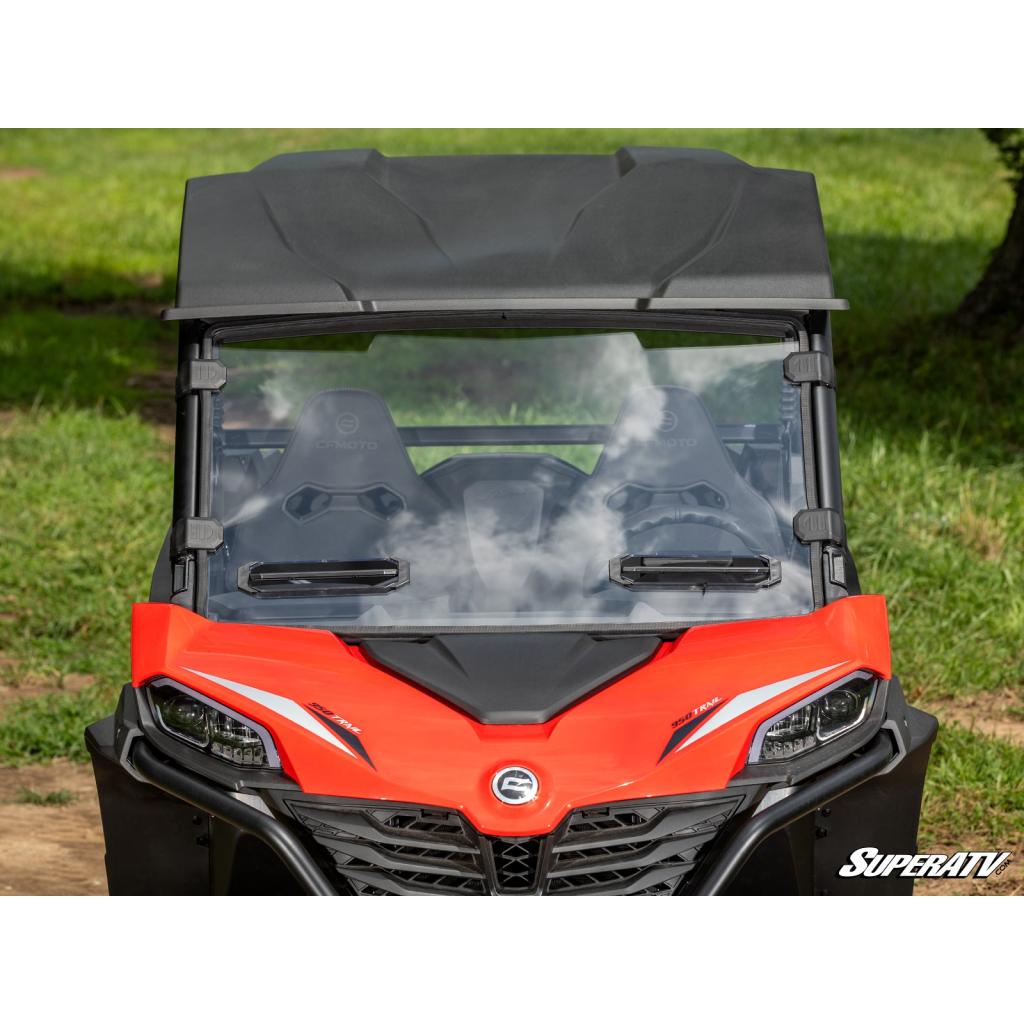 SuperATV CFMOTO ZForce 800 Trail Vented Full Windshield - MojoMotoSport.com