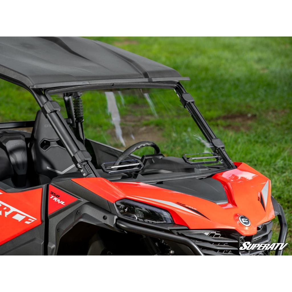 SuperATV CFMOTO ZForce 800 Trail Vented Full Windshield - MojoMotoSport.com