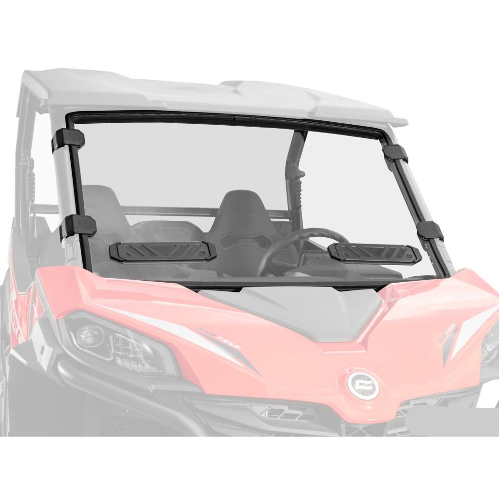 SuperATV CFMOTO ZForce 800 Trail Vented Full Windshield - MojoMotoSport.com