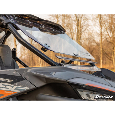 SuperATV CFMOTO ZForce 950 Scratch Resistant Flip Windshield - MojoMotoSport.com