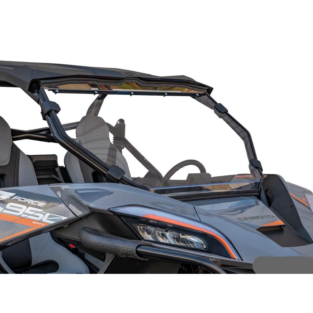 SuperATV CFMOTO ZForce 950 Scratch Resistant Full Windshield - MojoMotoSport.com