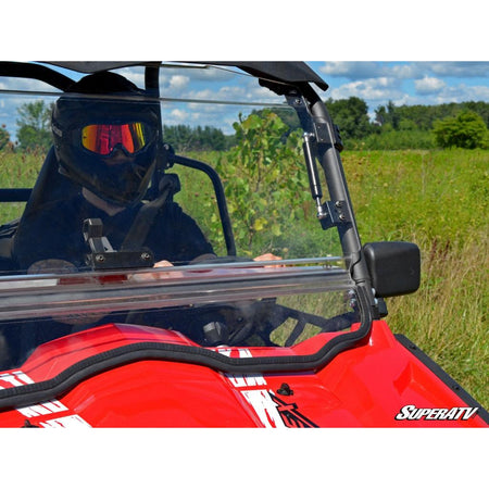 SuperATV CFMOTO ZForce Scratch Resistant Flip Windshield - MojoMotoSport.com