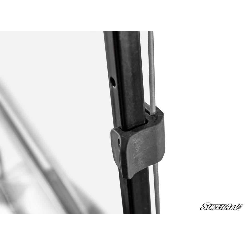 SuperATV Corsa Blue Club Car Precedent Flip Down Vented Windshield - MojoMotoSport.com