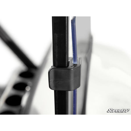 SuperATV Corsa Blue Club Car Precedent Flip Down Vented Windshield - MojoMotoSport.com