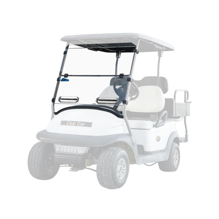 SuperATV Corsa Blue Club Car Precedent Flip Down Vented Windshield - MojoMotoSport.com