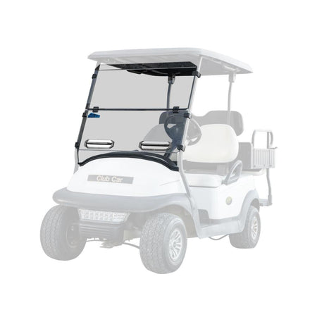 SuperATV Corsa Blue Club Car Precedent Flip Down Vented Windshield - MojoMotoSport.com
