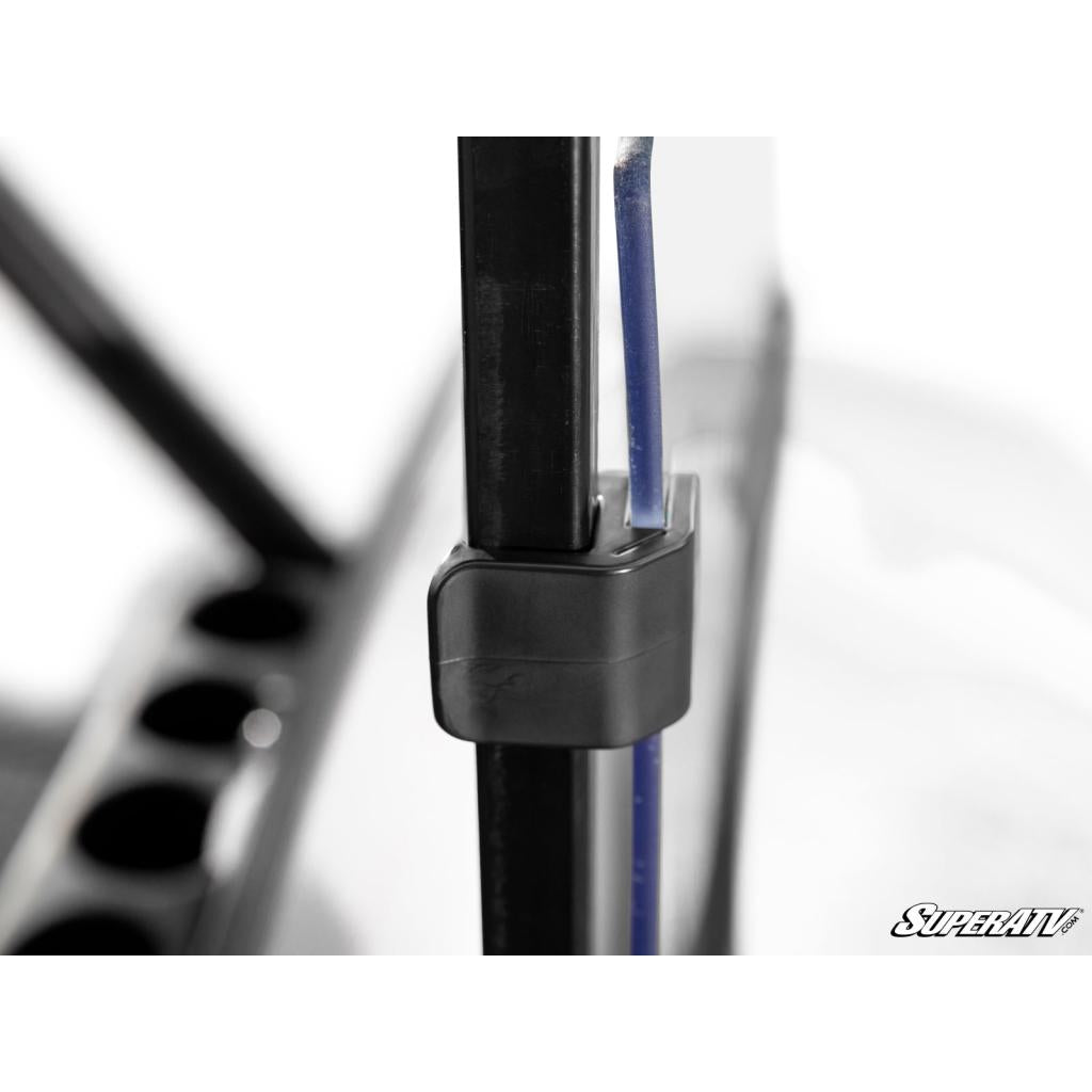 SuperATV Corsa Blue Club Car Precedent Flip Down Vented Windshield - MojoMotoSport.com