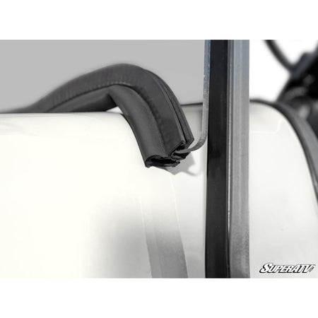 SuperATV Corsa Blue Club Car Precedent Flip Down Vented Windshield - MojoMotoSport.com